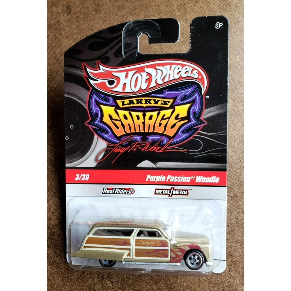 2010 Hot Wheels PURPLE PASSION WOODIE Metallic Gold  LARRY'S GARAGE SERIES #3/39